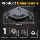 Steering Sector Gear Plate and Pinion Gear Replaces 717-1550F 7171550 7171554 for Mtd Cub Cadet LT1018 LT1022 LT1040 LT1042 LTX1040 LTX1042 LTX1046 LTX1050 for Troy Bilt