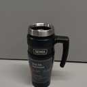 THERMOS Stainless King Vacuum-Insulated Travel Mug with Handle - 16oz, Midnight Blue - Thermos Tumbler for Hot & Cold Drinks - Leak & Sweat-Proof Stainless Steel Coffee Mug with Lid for Commuting