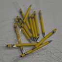 12 Pieces Ballpoint Pen with Stylus Tip, 1.0 mm Black Ink Metal Pen Stylus Pen for Touch Screens, 2 in 1 Stylus Ballpoint Pen (Yellow and Silver)