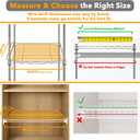 SpaceAid Wire Shelf Covers for Pantry Rack, 24" W x 16" D, White 4pcs | PVC Wire Rack Cover for Pantry and Closet Shelving, Durable Shelves Liner for Kitchen, 0.31-inch Thick Waterproof