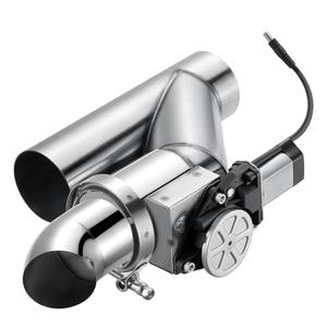 Sineside Electric Exhaust Cutout 3.0 Inch with Elbow Muffler Exhaust Valve Kit with One Controller Remote Kit