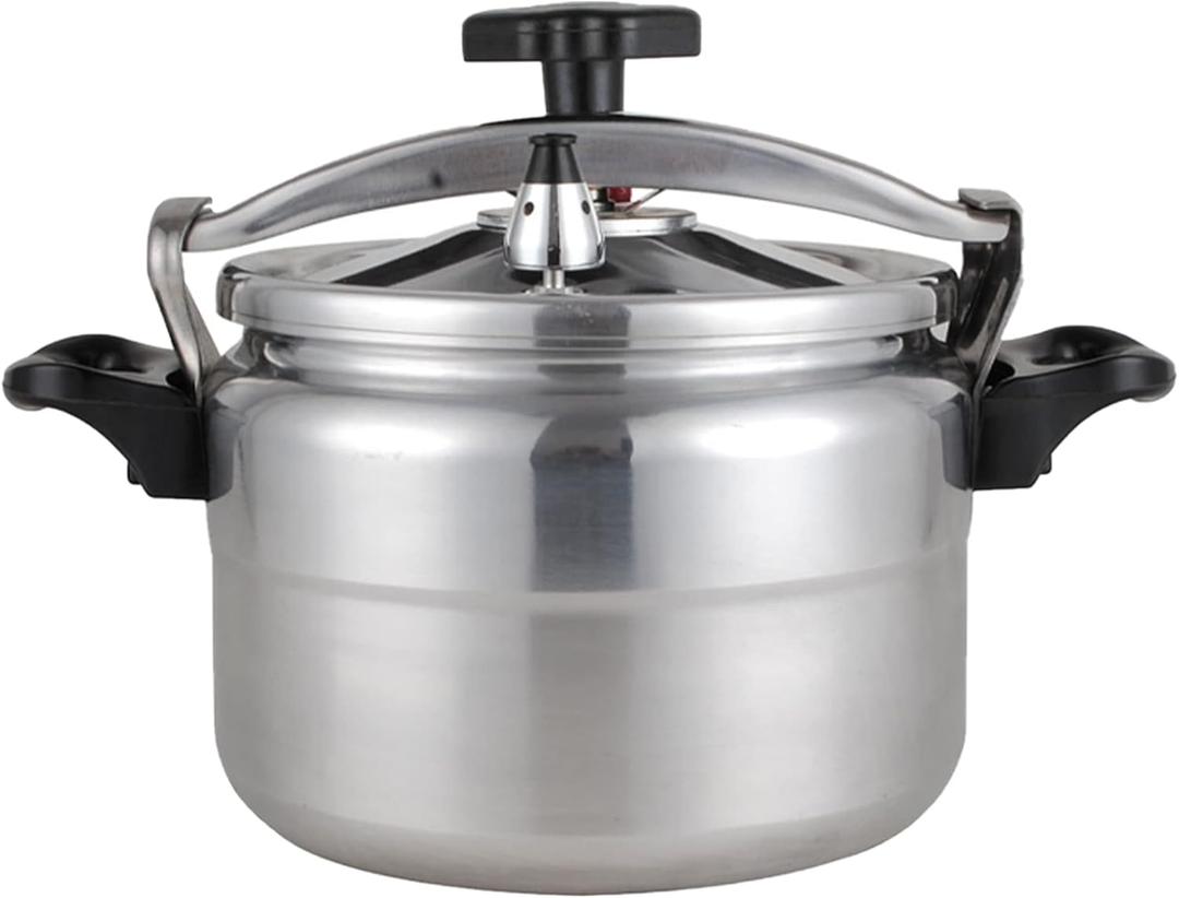 Alpine Cuisine Pressure Cooker/canner Aluminum 11 Liters, Bakelite Handle Mirror Polishing, Super Safety Lock, Cook Delicious Food in Less Time, Easy to Open & Close, Suitable for All Kinds of Stoves