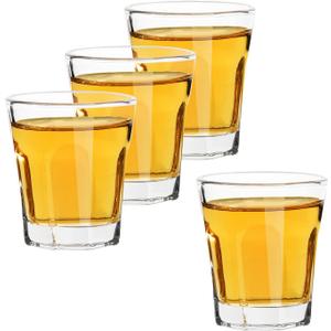 D&Z Shot Glasses, 1.5 Ounces ( 45 ml ), Round Mouth and Octagon Base ( 4 Pcs )