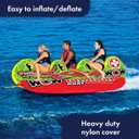 WOW Sports - Dragon Inflatable Cockpit Tube - Towable Boating Accessory for Kids & Adults - Holds up to 3 Riders, 122x62"