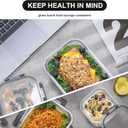 coccot Glass Food Storage Containers with Lids Airtight, Glass Meal Prep Containers for Lunch Food, Container Set, Easy to Open& Close/Microwave,Oven,Freezer,Dishwasher Safe/Leak-Proof（16 Pieces）