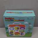 Toddler Montessori Toy Busy Board for 1-2 Year Old Boys Girls Gift, Baby Toy 12-18 Months, Musical Learning Educational Toys for 1 Year Old, 1st Birthday Baby Boy Girl Gifts (Orange)