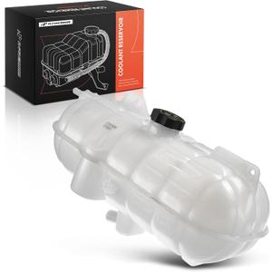 A-Premium Engine Coolant Overflow Recovery Reservoir Tank [with Cap] Compatible with Freightliner Century Class 2001-2007, Columbia 2001-2007, DIESEL, Truck - Front Side