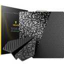 3D Printer Build Plate for Bambu Lab X1 X1C X1E P1P P1S A1, 3D Printer Accessories PET+PEO Dual Texture 257x257mm, Flexible Spring Steel Hot Bed Platform Sheet (Pet Carbon Fiber + Peo Diamond)