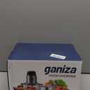 GANIZA Food Processors, Electric Food Chopper with Meat Grinder & Vegetable Chopper - 2 Bowls (8 Cup+8 Cup) with Powerful 450W Copper Motor - Includes 2 Sets of Bi-Level Blades for Fruits/Meat/Nuts (Black)