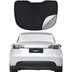 ZATOOTO Rear Windshield Sunshade for 2019-2024 Tesla Model Y Rear Windshield Sunshield Double Layer Design for Sunshade and Privacy Offer Great Visibility Sun Blocker Back Window Sun Shade for Model Y