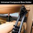 Buddy 2-Pack - Universal Vehicle Headrest Mount for Compound Bows, Secure & Space-Saving Storage for Trucks/SUVs/Cars, Soft-Padded Anti-Scratch Design