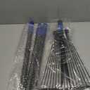 Rake for Leaves: Adjustable Metal Leaf Rake for Lawn, 8-17" Expandable Head, 45 Long Handle,Collapsible Heavy Duty Women Kids Garden Rakes for Yard Pine Needles Mulch Grass Debris Gardening Camping