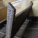 IDZO Katalina Chaise Lounge Set of 2-500lbs Support, UV Wicker, Ergonomic Wave Design, Reclining Backrest, Patio Furniture Set, Multi-Brown