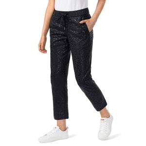 G Gradual Women's Pants with Deep Pockets 7/ 8 Stretch Sweatpants for Women Athletic, Golf, Lounge, Work (Black Leopard, Small)