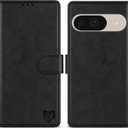 ZZXX for Pixel 10/10 Pro Wallet Case Magnetic Closure 6.3 inch,Black