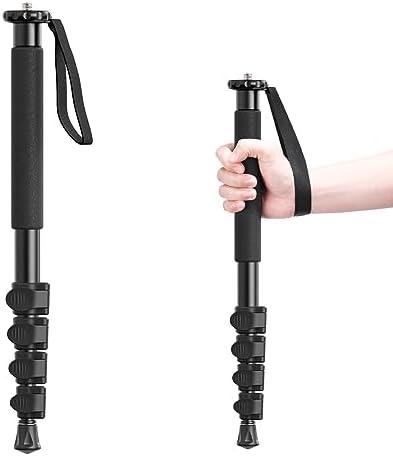 ULANZI TB12 61-Inch Camera Monopod - Portable Tripod & Monopod Photography Stick with 5-Section Height, Aluminum Compact Travel Camera Stick for Canon, Nikon, Sony Mirrorless, DSLR, Easy to Carry