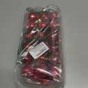 GameXcel Christmas Balls Ornaments for Xmas Tree - Shatterproof Christmas Tree Decorations Small Hanging Ball Red 1.6 Inch x 36 Pack