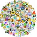 200Pcs Water Bottle Stickers for Kids, Cute Stickers for Water Bottles, Vinyl Waterproof Aesthetic Laptop Sticker Pack Classroom Prizes Skateboard for Kids Teens Girls Students