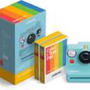 Polaroid Now+ 3rd Generation I-Type Instant Camera + Film Bundle - Now+ Bluetooth App Controlled Arctic Blue Camera + 16 Color Photos (6645)