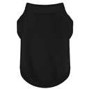 Upgrade Your Pup's Wardrobe: Sleek Solid-Colored Dog Shirt Tank Top, Perfect for Small to Medium Dogs, Offering Simple Style and Comfort Black M