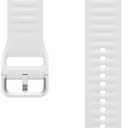 Samsung Galaxy Watch 8 Series Sport Band, Rubber, Dynamic Lug System, Flexible Fit, Breathable, Compatible with Galaxy Watch 8 and Watch 8 Classic, M/L White