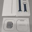 Apple Watch Ultra 3 [GPS + Cellular 49mm] Running & Multisport Smartwatch w/Rugged Titanium Case w/Anchor Blue Ocean Band. Satellite Communications, Advanced Health & Fitness Tracking (One Size)