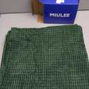 MIULEE Boho Farmhouse Throw Pillow Covers 18x18 Inch Set of 4 Soft Neutral Covers Christmas Dark Green Corduroy Couch Pillowcases Home Decor for Sofa Living Room Bed