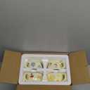 4 Styles Cute Ceramic Flower Coffee Mug Set 8.5 oz Vintage Aesthetic Porcelain Floral Tea Coffee Cup with Handle Dishwasher Microwave Safe for Thanksgiving Christmas Gifts for Women Gifts