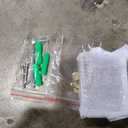 34" W 74" H Shower Glass Panel, Frameless Bathroom Shower Door, Fixed Glass Shower Panel with Clamps, 5/16"(8mm) Thick Clear Tempered Shower Door in Brushed Gold