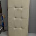 SONGMICS MAZIE Collection - 43 Inches Folding Storage Ottoman Bench, Ottoman Foot Rest, End of Bed Bench, Storage Chest, Load 660 lb, for Living Room, Bedroom, Entryway, Cream White ULSF77BE