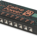 Caline CP205 Guitar Pedal Power Supply, DC 9V True Isolated Pedalboard Power Supply with 8 Totally Isolated Outputs(300mA/500mA), Noiselessly