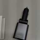 LISEN Car Charger USB C Fast Charge, Retractable Car Charger USB C [98% Space-Smart] for Truck BMW Car Accessories for Women Men Phone Type C Charging for iPhone 17 Pro Max 16 15 Samsung S26/S25 (Grey)