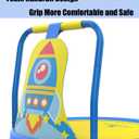 LANGXUN Baby & Toddler Toys, Mini Toddler Trampoline, Birthday Gifts for Baby Toddler Boys & Girls, Toddler Gift Ideas, Indoor Outdoor Trampolines for Kids Ages 6 Months to 4 Years
