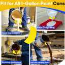 16-Pack Paint Pouring Spout for Universal Bucket, Pint, Quart & Gallon Paint Cans, Reusable Snap-On Paint Can Pour Spout with Anti-Drip Design, Easy to Clean, Fits Metal & Plastic Containers