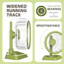 Hamster Wheel, Quiet Spinner Hamster Running Exercise Wheel with Adjustable Stand for Small Animals Syrian Dwarf Gerbils Mice (Green, Large (9.4 inch)