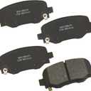 Bendix Premium SBC1734 Ceramic Rear Brake Pads for Chrysler 200 2017-2015, Jeep Cherokee 2021-2014