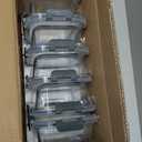 DANALLAN 5Pcs Glass Storage Containers with Lids 36 OZ Meal Prep Containers Sets Kitchen Airtight Leak Proof Oven Safe Food Lunch Container Microwave Freezer Dishwasher Safe