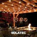 Solatec LED String Lights, Shatterproof 96FT 30 Hanging Sockets Commercial Grade Waterproof 2W Outdoor String Light Decor for Patio, Garden, Balcony, Deck S14 2W (30 Lights 96FT)