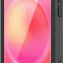 Wildflower Cases - Compatible with iPhone 15 Pro Max | Protective Black Bumper, 6.5ft Drop Test Certified, Women Owned Small Business | Orange Sunset Pink Sky Aesthetic Cute Trendy |Hot Pink Aura