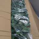 Artificial Ficus Tree with Green Leaves, 6ft Tall, Indoor Plant with Decorative Beige Planter