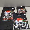 Family Christmas 2025 T-shirt 3 Pcs 2XL, M, S Black