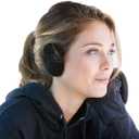 Sprigs Earbags Bandless Ear Warmers/Earmuffs with Thinsulate Ear Muffs For Winter (Medium, Black)
