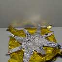 Double-Sided Foil Balloon Background Wall and Film Decorations for Birthday Parties and Events for Celebrations and Reunions, pack of 24 Gold Square Balloon, 2 pack silver star baloon