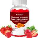 3 x Women's Hair Health Pumpkin Seed Oil Gummies with Saw Palmetto,Biotin,Vitamin C, D, E,for Hair & Skin & Daily Overall Health,Strawberry Flavor, 60 Count