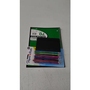 Top Flight Theme Book - College Ruled 12Piece Of Pens And Small Notebook