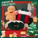 TICHA Christmas Plush Christmas Decorations Throw Pillow (16-18 Inch) - Super Soft Stuffed Animal Plush, Fluffy Holiday Decor, Couch Bed Pillow Gift Box