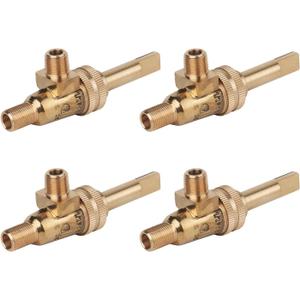 4418500200 GAS BURNER Valve 1/8" Mpt X 3/8-27 Replacement for Jade Range Generic - Valve, Stove Horiz Split, 4 Pack