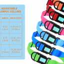 2 x Waterproof Dog Collars,Easy Clean Collar,Adjustable Dog Collars for Small,Medium, Large Dogs(Sky Blue, M)
