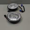 YUGUANG 7 inch LED Headlight Round, LED Halo Headlight Hi/Low Beam DRL Amber Turn Signal DOT Approved Compatible with Wrangler JK TJ CJ, 2PCS