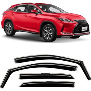 Voron Glass in-Channel Extra Durable Rain Guards for Lexus RX 350, RX 450H 2016-2022, Window Deflectors, Vent Window Visors, 4 Pieces - 200917